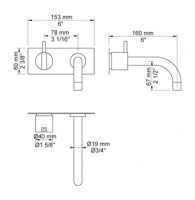 VOLA 112 LAVABO A PARED